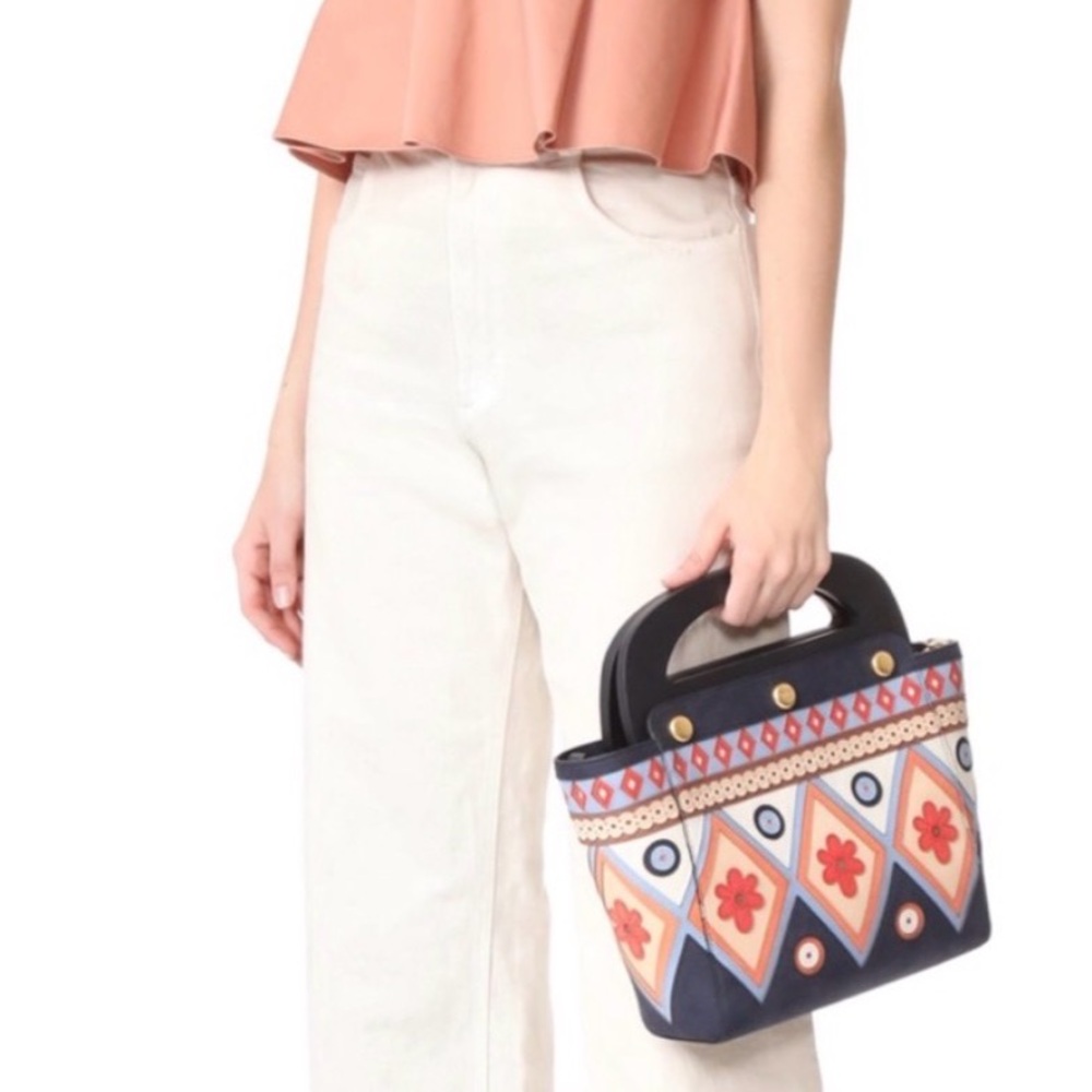Tory Burch appliqué Bermuda bag-excellent condition - Picture 7 of 8